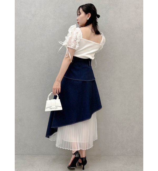 dazzlin「ショルダーボリュームフリルカットプルオーバー」|Tシャツ・カットソー|