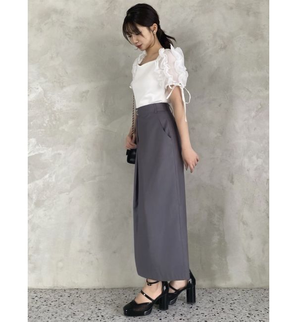 dazzlin「ショルダーボリュームフリルカットプルオーバー」|Tシャツ・カットソー|