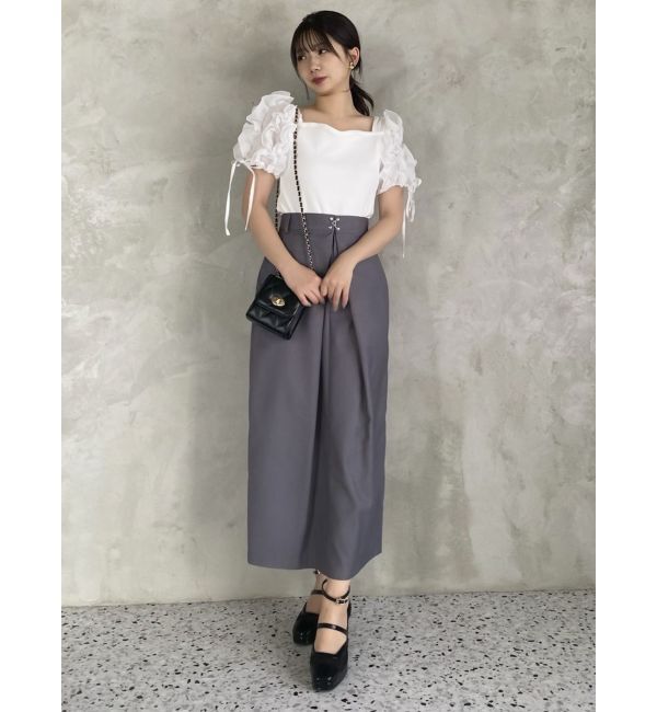 dazzlin「ショルダーボリュームフリルカットプルオーバー」|Tシャツ・カットソー|