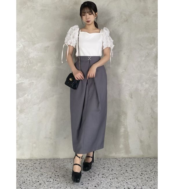 dazzlin「ショルダーボリュームフリルカットプルオーバー」|Tシャツ・カットソー|