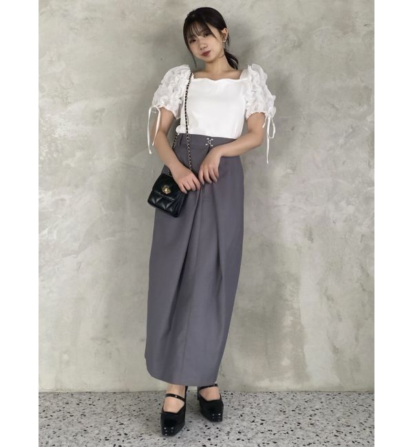 dazzlin「ショルダーボリュームフリルカットプルオーバー」|Tシャツ・カットソー|