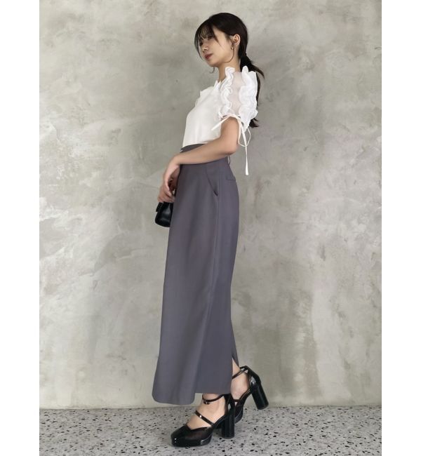 dazzlin「ショルダーボリュームフリルカットプルオーバー」|Tシャツ・カットソー|