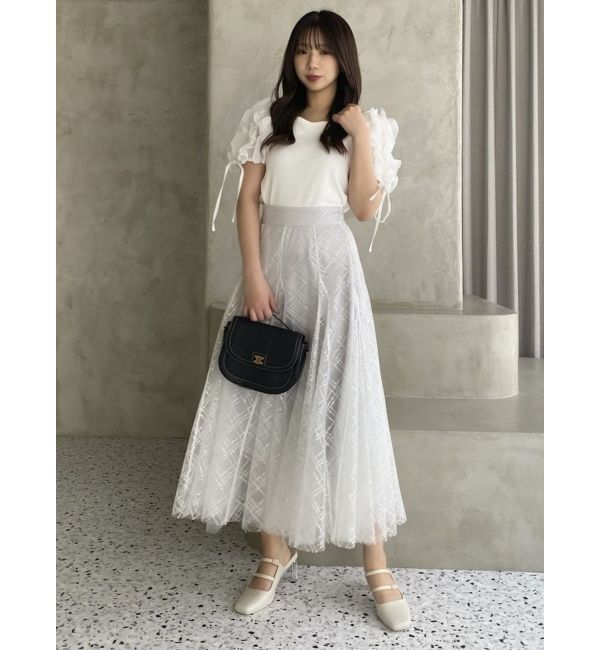 dazzlin「ショルダーボリュームフリルカットプルオーバー」|Tシャツ・カットソー|