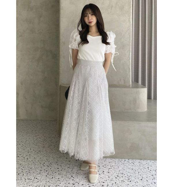 dazzlin「ショルダーボリュームフリルカットプルオーバー」|Tシャツ・カットソー|