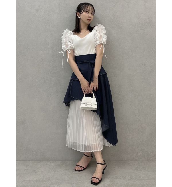 dazzlin「ショルダーボリュームフリルカットプルオーバー」|Tシャツ・カットソー|