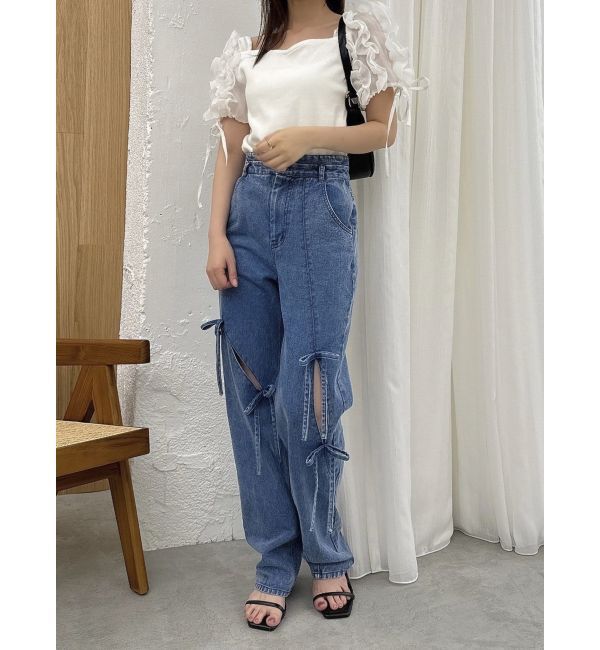 dazzlin「ショルダーボリュームフリルカットプルオーバー」|Tシャツ・カットソー|