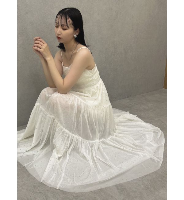 dazzlin「オーロラストーンチュールワンピース」|ワンピース|