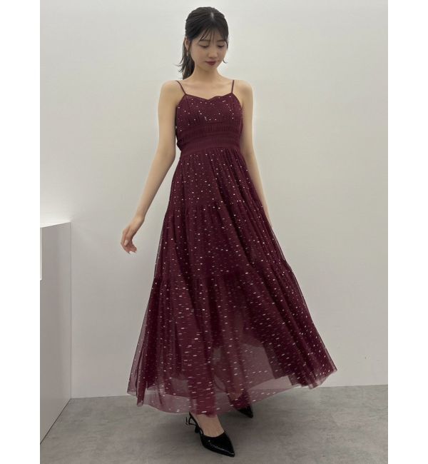 dazzlin「オーロラストーンチュールワンピース」|ワンピース|