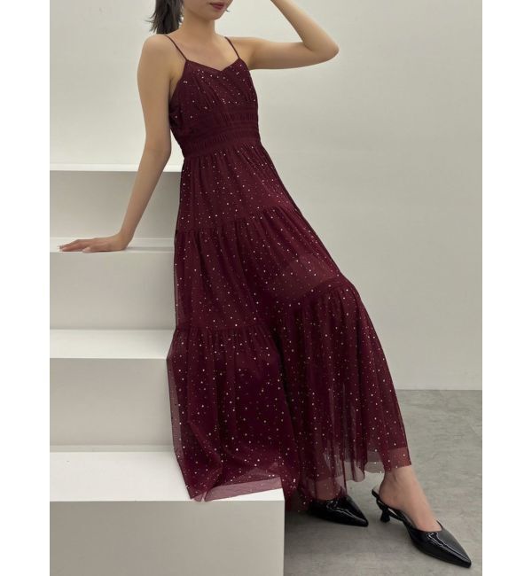 dazzlin「オーロラストーンチュールワンピース」|ワンピース|