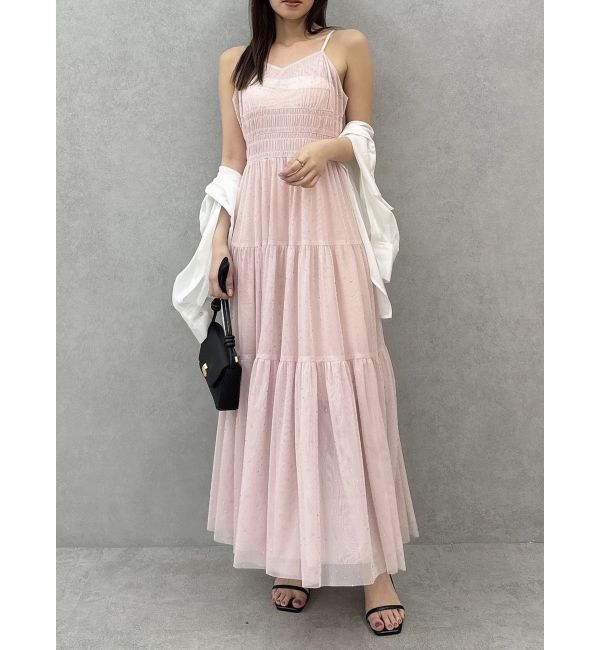 dazzlin「オーロラストーンチュールワンピース」|ワンピース|