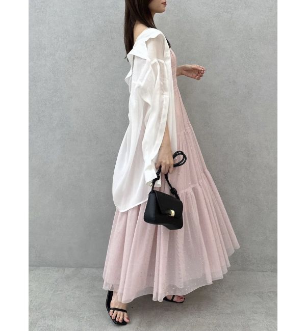 dazzlin「オーロラストーンチュールワンピース」|ワンピース|