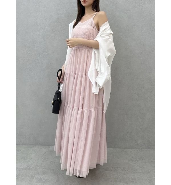 dazzlin「オーロラストーンチュールワンピース」|ワンピース|