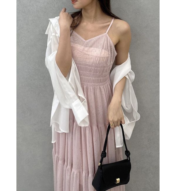 dazzlin「オーロラストーンチュールワンピース」|ワンピース|