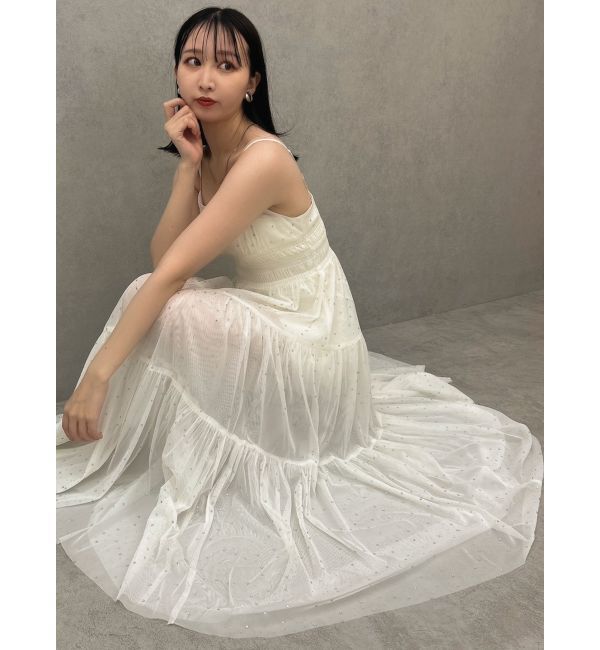 dazzlin「オーロラストーンチュールワンピース」|ワンピース|