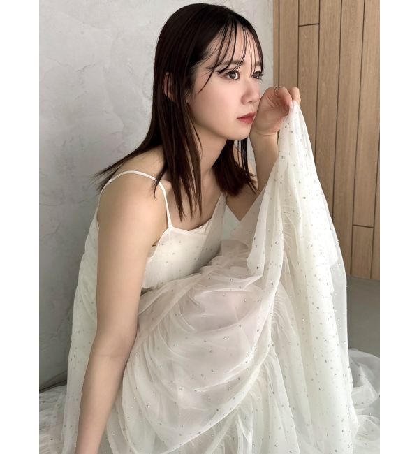 dazzlin「オーロラストーンチュールワンピース」|ワンピース|