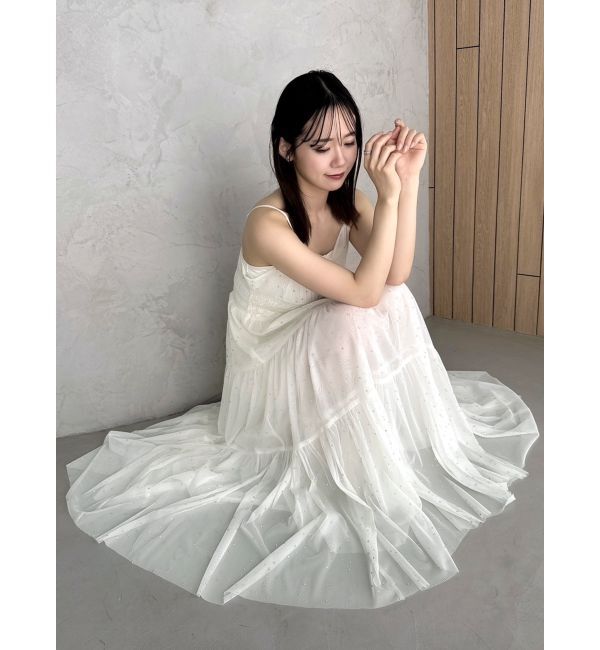 dazzlin「オーロラストーンチュールワンピース」|ワンピース|