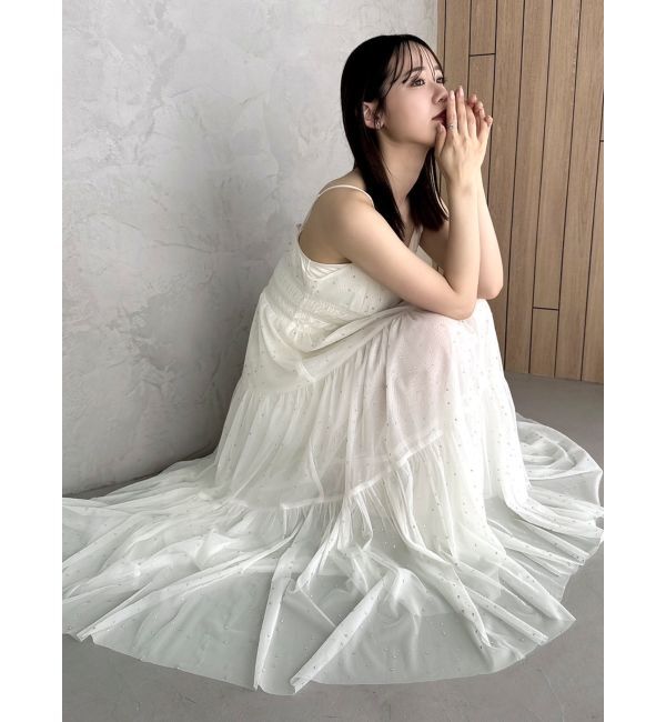 dazzlin「オーロラストーンチュールワンピース」|ワンピース|