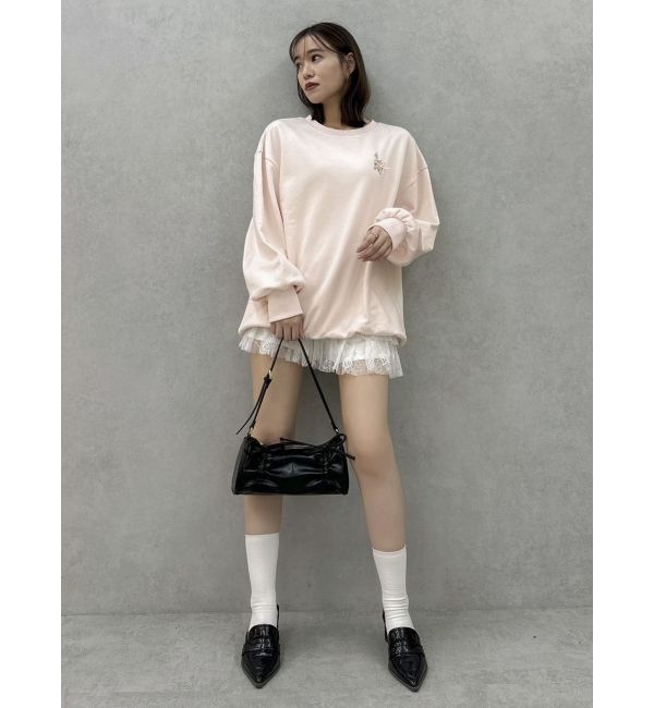 dazzlin「CAT刺繍リボンカットプルオーバー」|Tシャツ・カットソー|