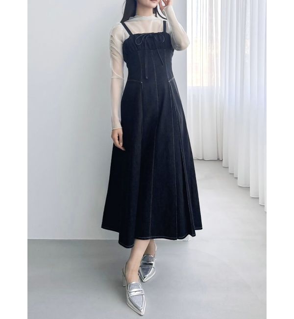 dazzlin「スイッチングステッチジャンスカ」|ワンピース|