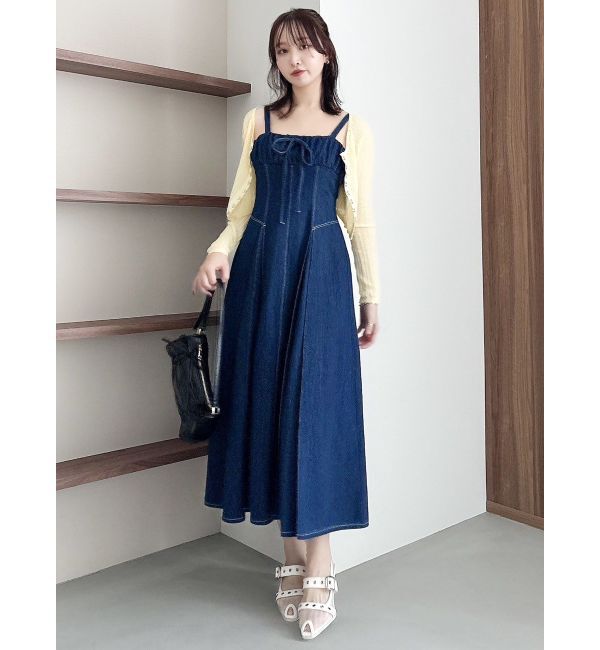 dazzlin「スイッチングステッチジャンスカ」|ワンピース|