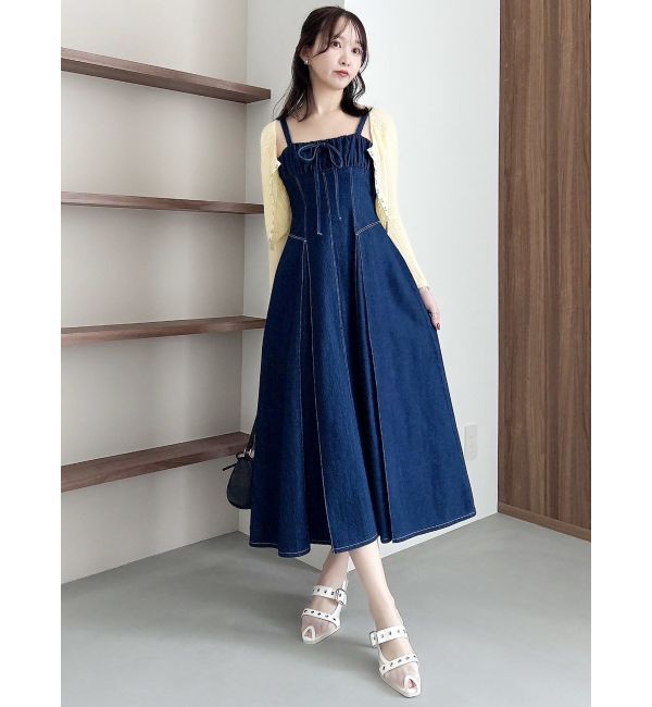 dazzlin「スイッチングステッチジャンスカ」|ワンピース|