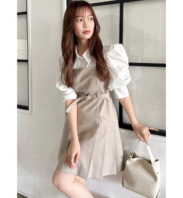 dazzlin「レイヤードシャツミニワンピース」|ワンピース|