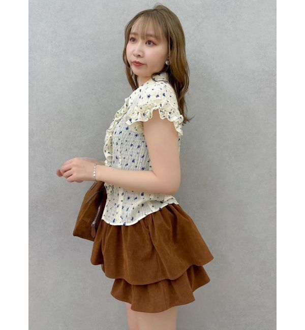 dazzlin「【セットアップ対応】フェイクスウェードミニスカート」|スカート|