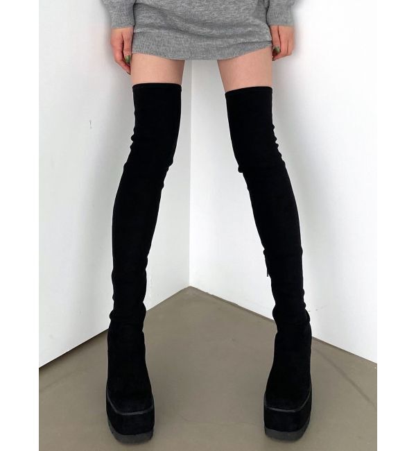 EMODA「スクエアフィットロングブーツ」|その他|