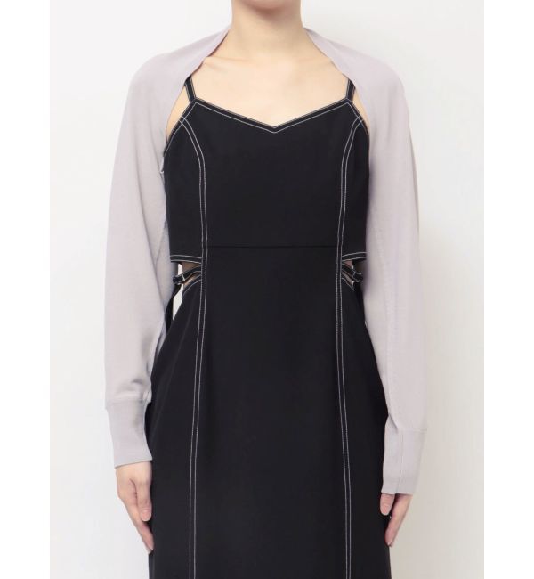 MERCURYDUO「ハイツイストナロースリーブボレロ」|カーディガン|