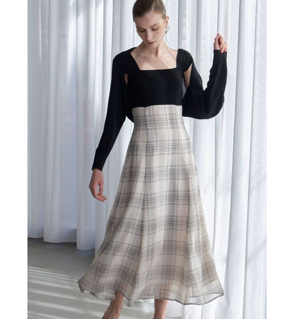 MERCURYDUO「ハイツイストナロースリーブボレロ」|カーディガン|