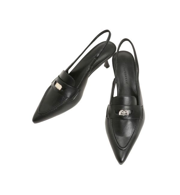 MERCURYDUO「コインローファーミュール」|パンプス|ブラック