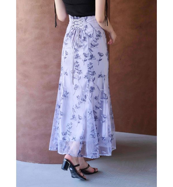 MERCURYDUO「エンブロイダリーマーメイドスカート」|スカート|