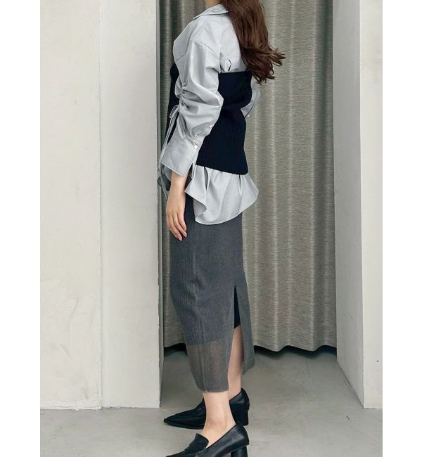 MERCURYDUO「【OUNNOUN】マルチWAYレイヤードスカート」|スカート|