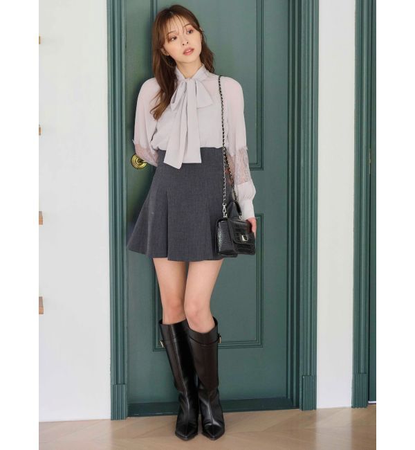 MERCURYDUO「ポイントレースボウタイブラウス」|シャツ・ブラウス|