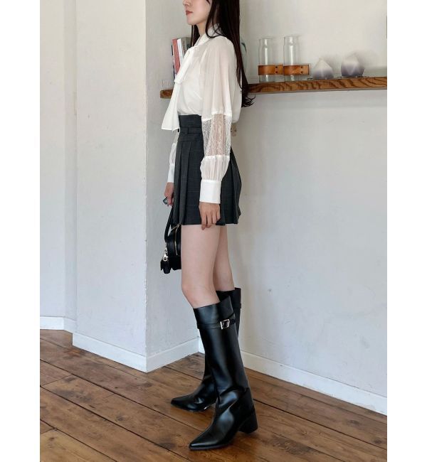 MERCURYDUO「ポイントレースボウタイブラウス」|シャツ・ブラウス|