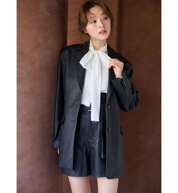 MERCURYDUO「ポイントレースボウタイブラウス」|シャツ・ブラウス|