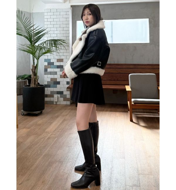 MERCURYDUO「ベルト付きチェックプリーツミニスカパン」|スカート|