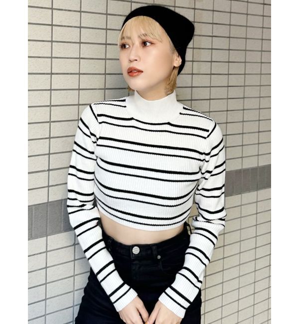 MURUA「クロップトメランジニット」|ニット・セーター|