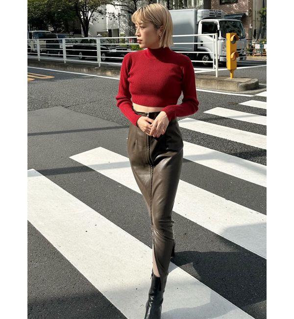 MURUA「クロップトメランジニット」|ニット・セーター|