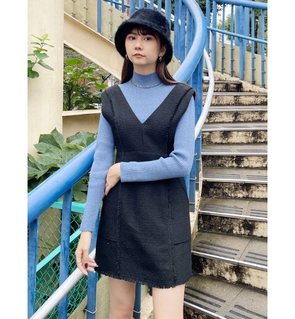 MURUA「クロップトメランジニット」|ニット・セーター|