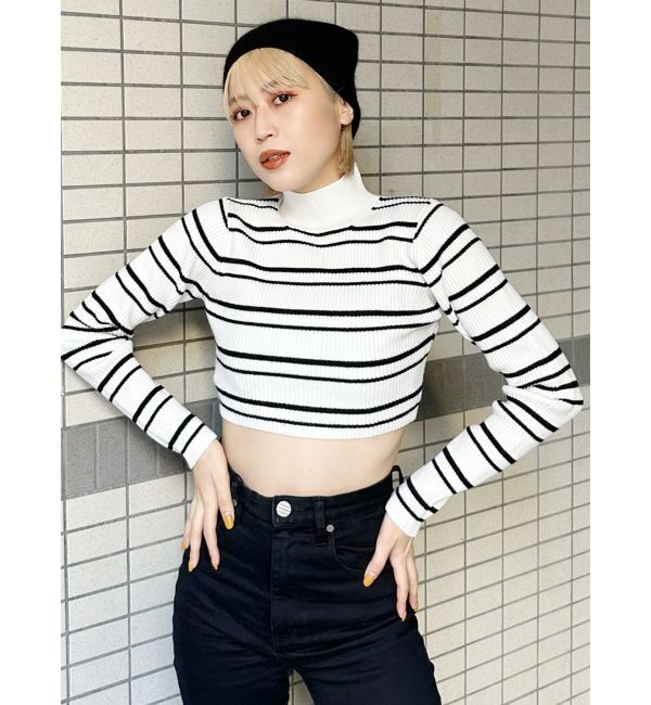 MURUA「クロップトメランジニット」|ニット・セーター|