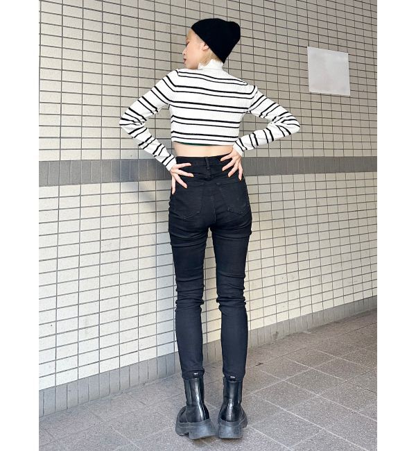 MURUA「クロップトメランジニット」|ニット・セーター|