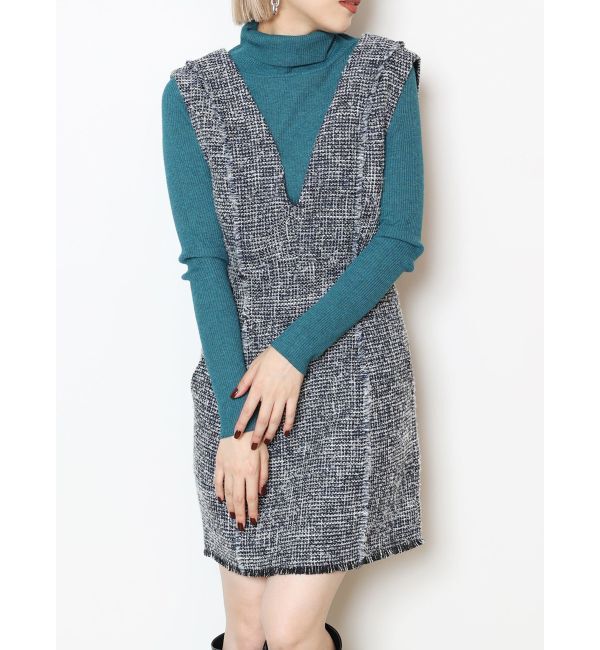 MURUA「フリンジミニジャンパースカート」|ワンピース|ミックス