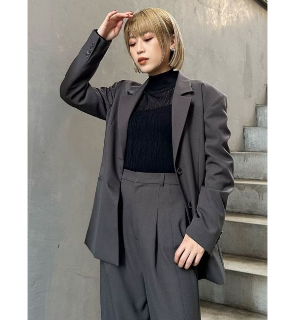 MURUA「シェイプウエストオーバージャケット」|テーラードジャケット|