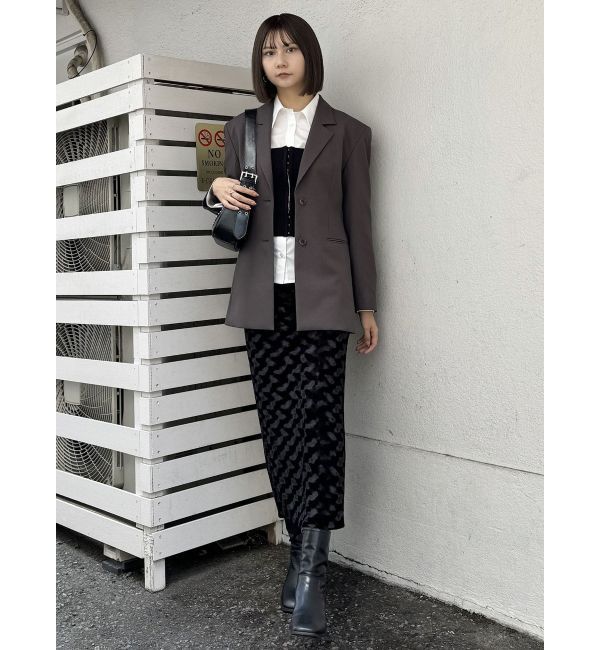 MURUA「シェイプウエストオーバージャケット」|テーラードジャケット|