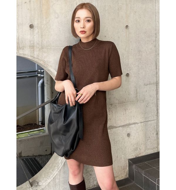 MURUA「ハーフスリーブフィットミニワンピース」|ワンピース|