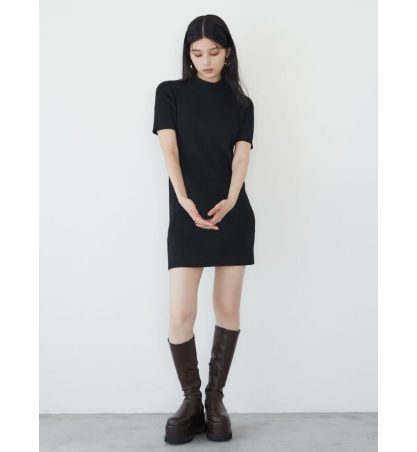 MURUA「ハーフスリーブフィットミニワンピース」|ワンピース|