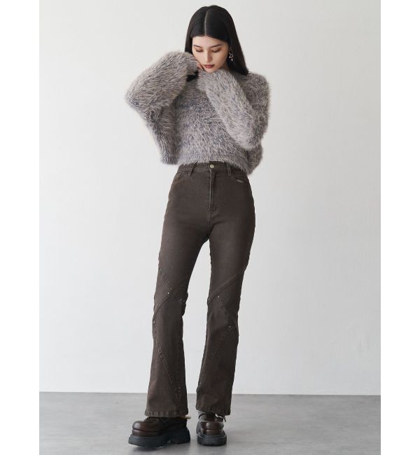 MURUA「スウィッチングスタッズデニム」|デニム|