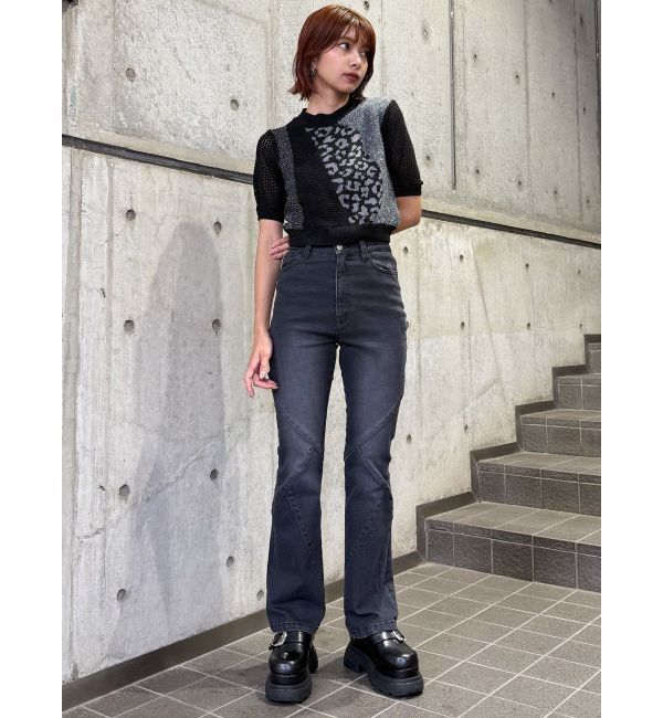 MURUA「スウィッチングスタッズデニム」|デニム|