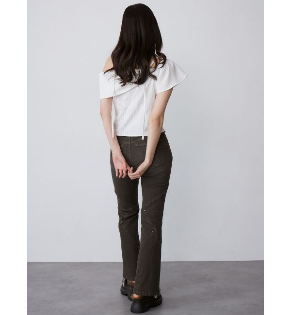 MURUA「スウィッチングスタッズデニム」|デニム|